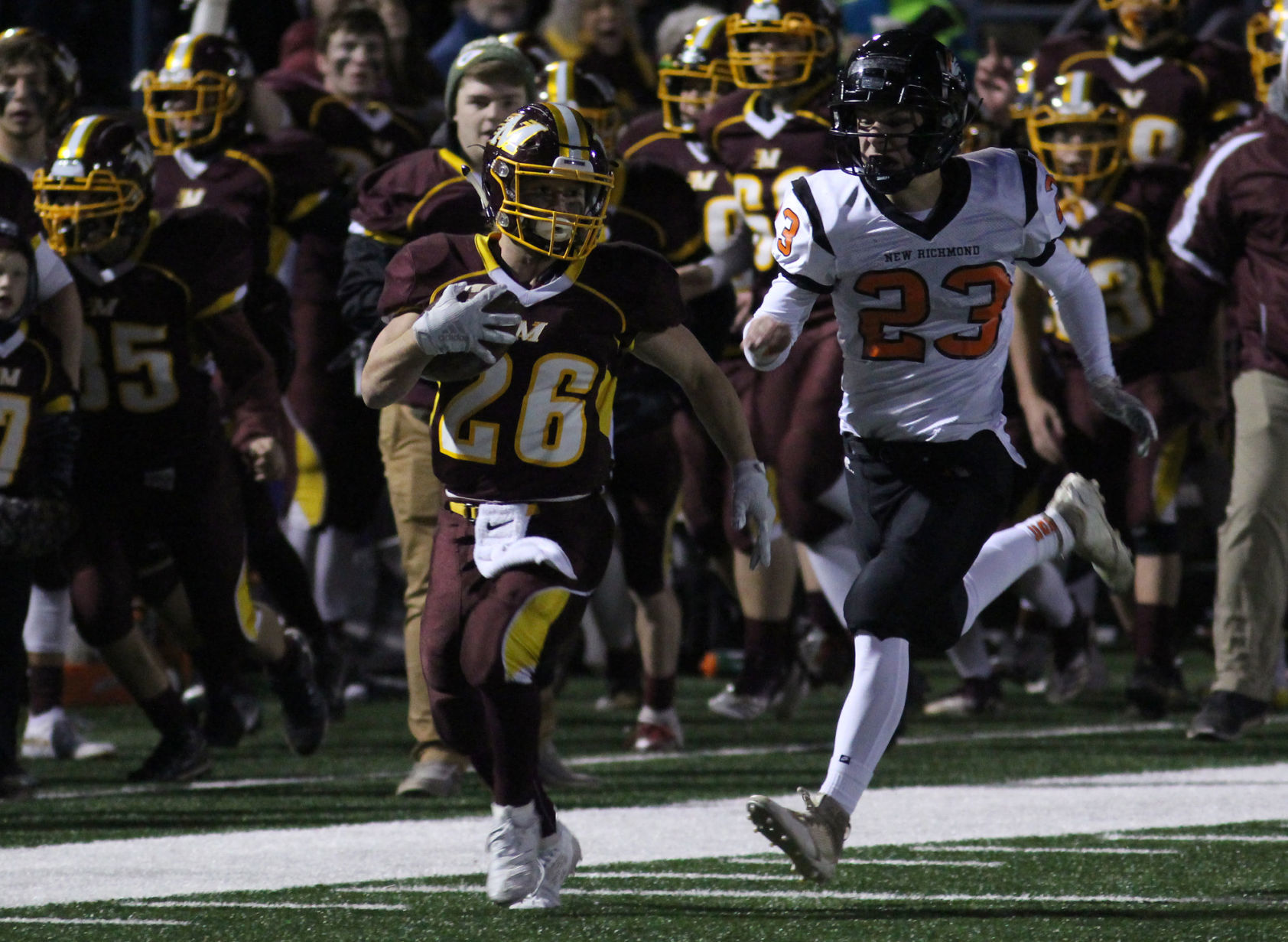 New Richmond at Menomonie football 11-1-19